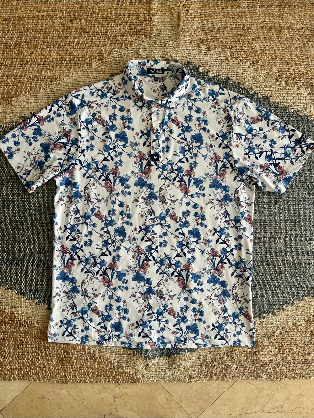 Bad Birdie Core Performance Polo Floral - Picture 2 of 13